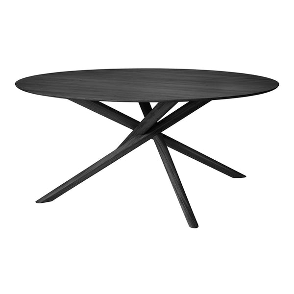 Ethnicraft Mikado Dining Table Round by Alain Van Havre Design Public