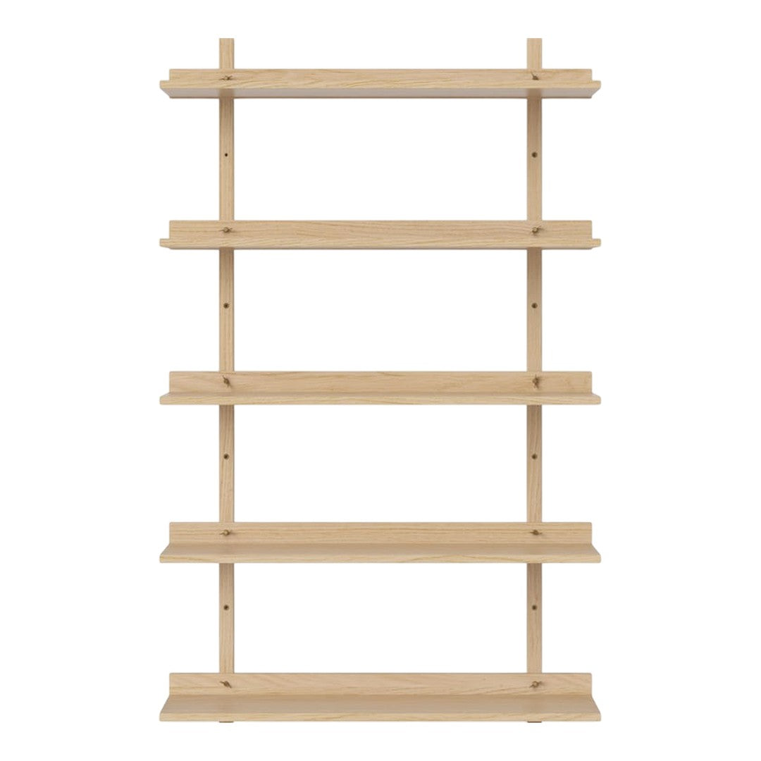 Natural wood shelf with a light beige finish and simple, clean lines. Ideal for modern decor.