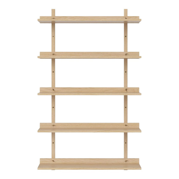 Natural wood shelf with a light beige finish and simple, clean lines. Ideal for modern decor.