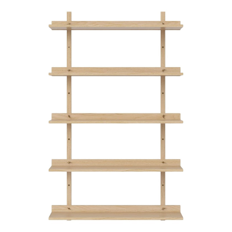 Natural wood shelf with a light beige finish and simple, clean lines. Ideal for modern decor.