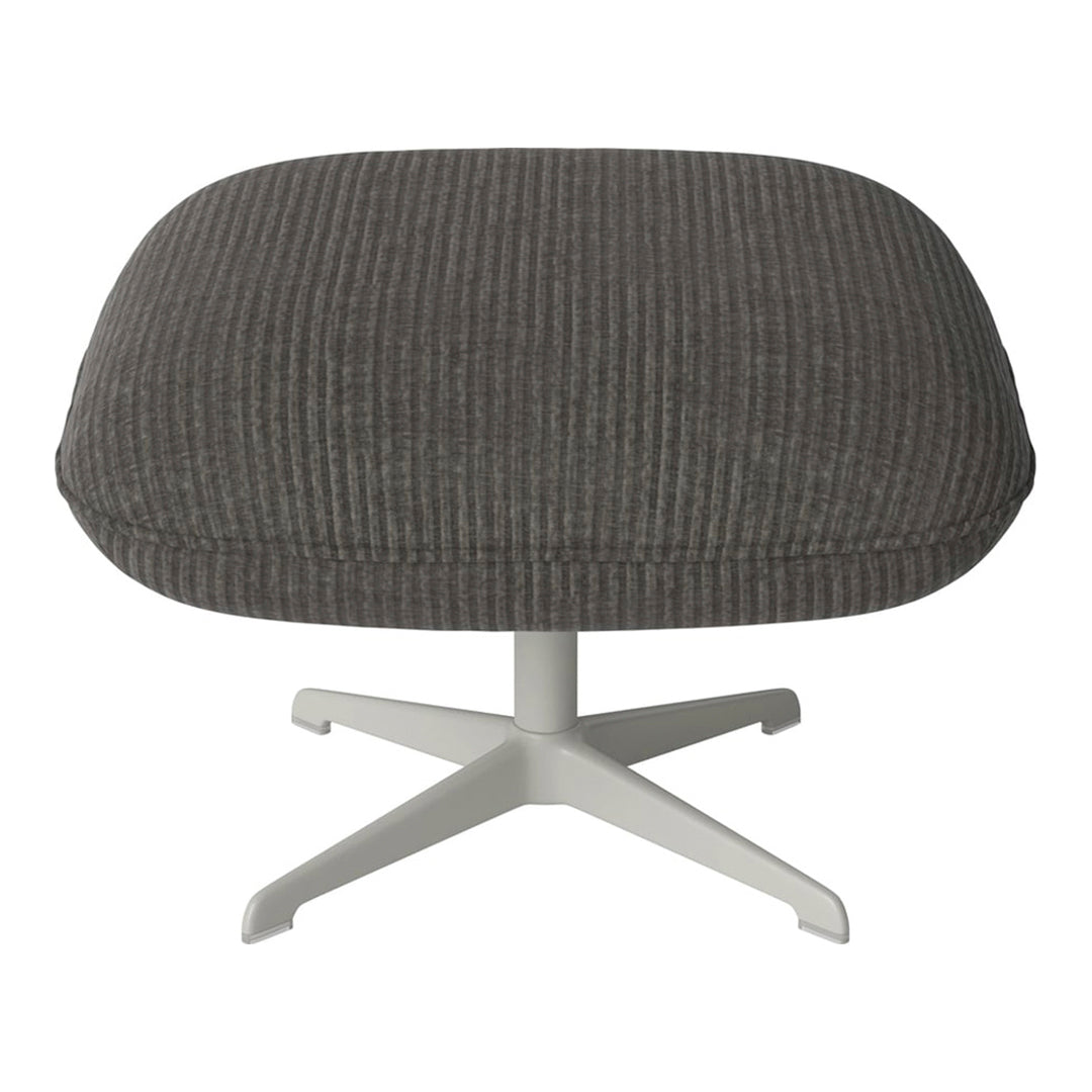 Ripon Footstool - 4-Star Base - Grey Lacquered Steel