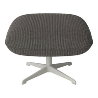 Ripon Footstool - 4-Star Base - Grey Lacquered Steel