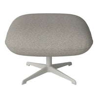 Ripon Footstool - 4-Star Base - Grey Lacquered Steel