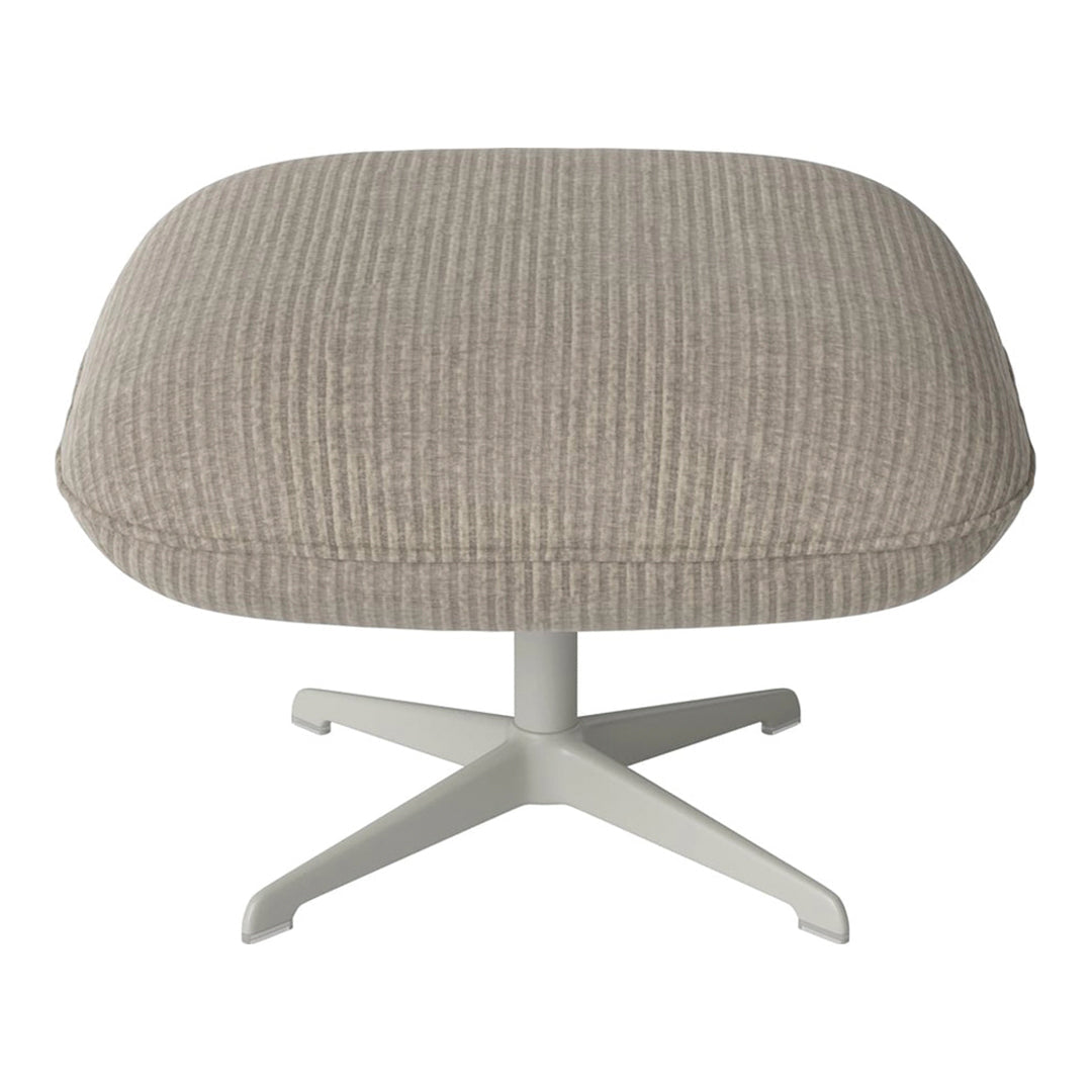 Ripon Footstool - 4-Star Base - Grey Lacquered Steel