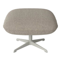 Ripon Footstool - 4-Star Base - Grey Lacquered Steel