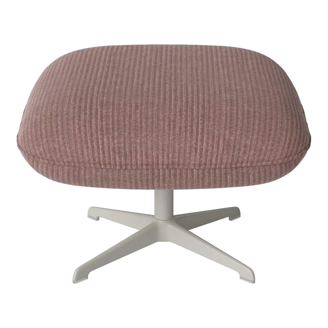 Ripon Footstool - 4-Star Base - Grey Lacquered Steel
