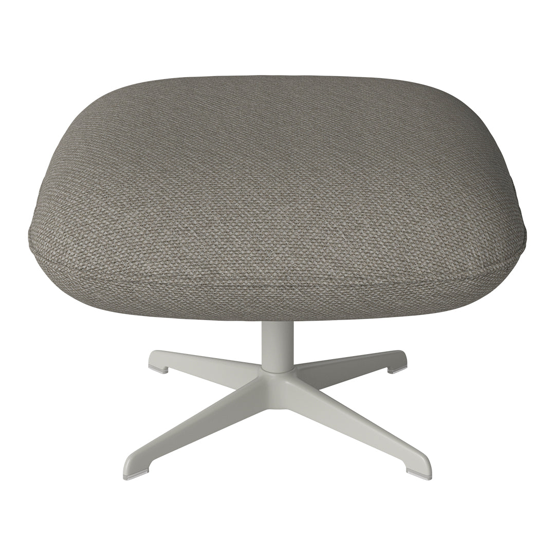 Ripon Footstool - 4-Star Base - Grey Lacquered Steel