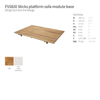 Sticks Platform Pre-configured Sofa - Setup 1