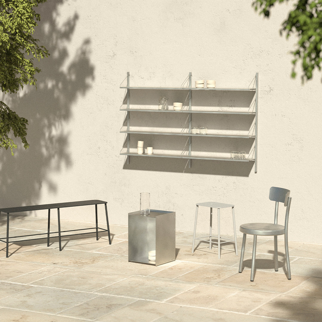 Shelf Library Pre-configured Wall Unit - Double  Section