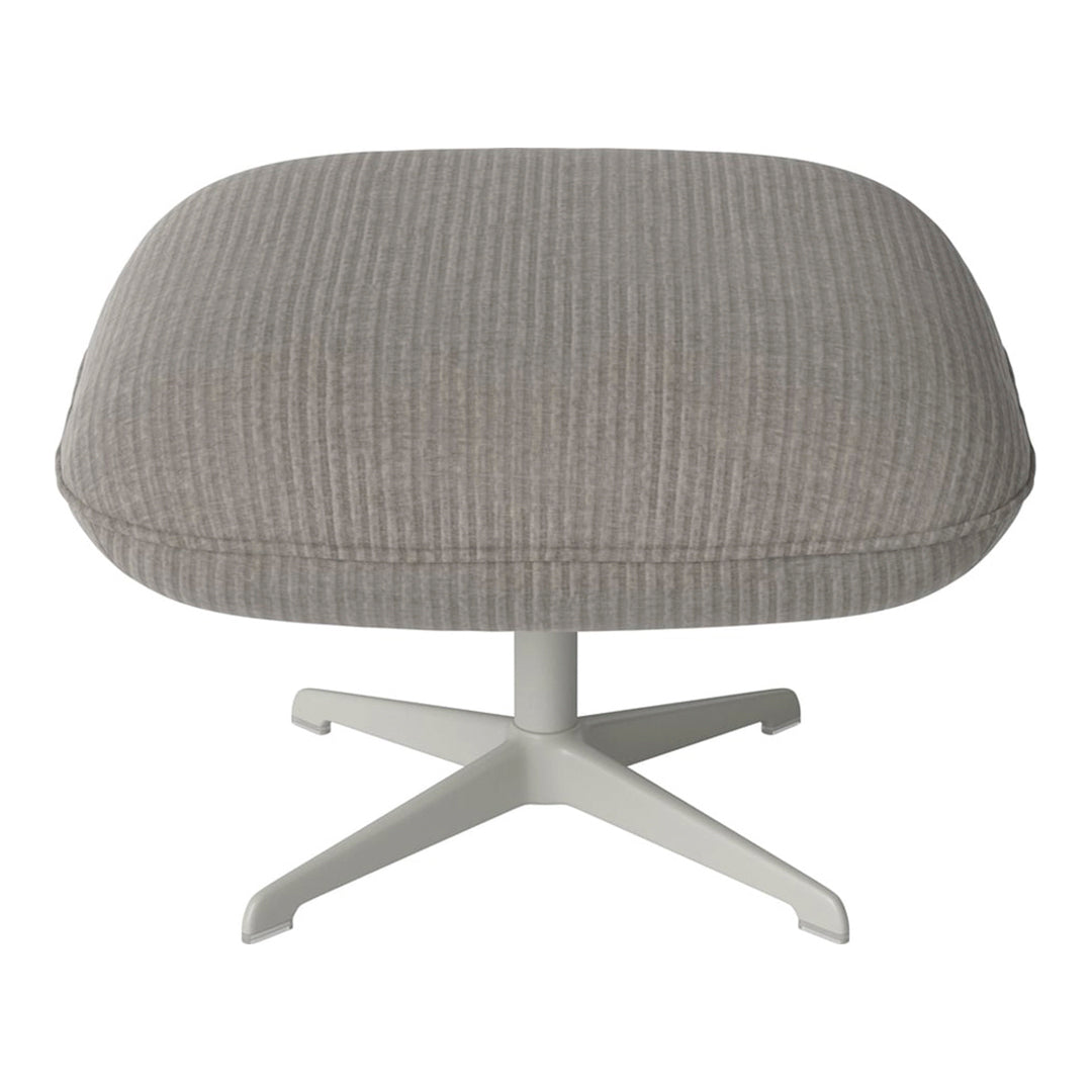 Ripon Footstool - 4-Star Base - Grey Lacquered Steel