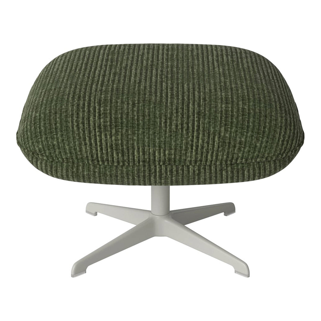 Ripon Footstool - 4-Star Base - Grey Lacquered Steel