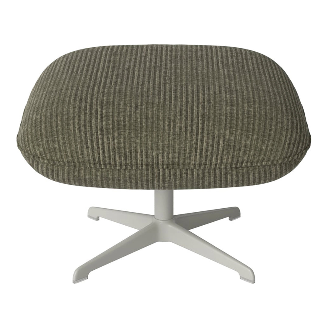 Ripon Footstool - 4-Star Base - Grey Lacquered Steel