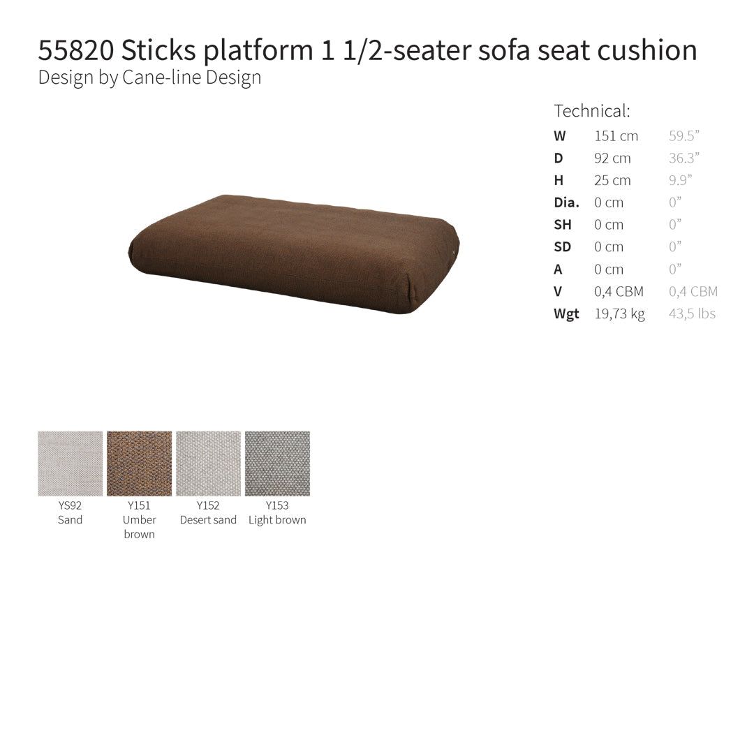 Sticks Platform Pre-configured Sofa - Setup 1