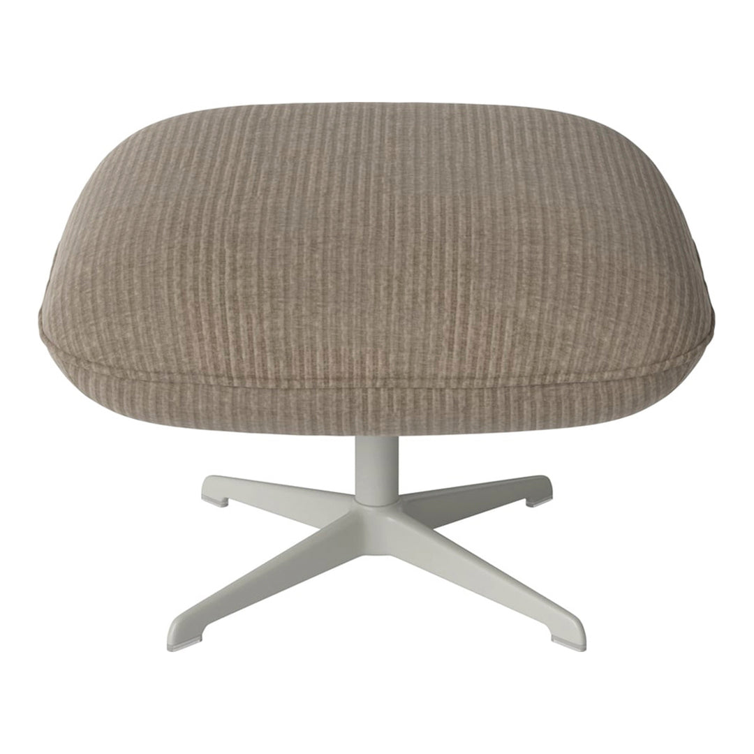 Ripon Footstool - 4-Star Base - Grey Lacquered Steel