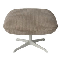 Ripon Footstool - 4-Star Base - Grey Lacquered Steel