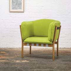 Dowel Lounge Armchair - Beech Pigment Frame