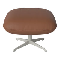 Ripon Footstool - 4-Star Base - Grey Lacquered Steel