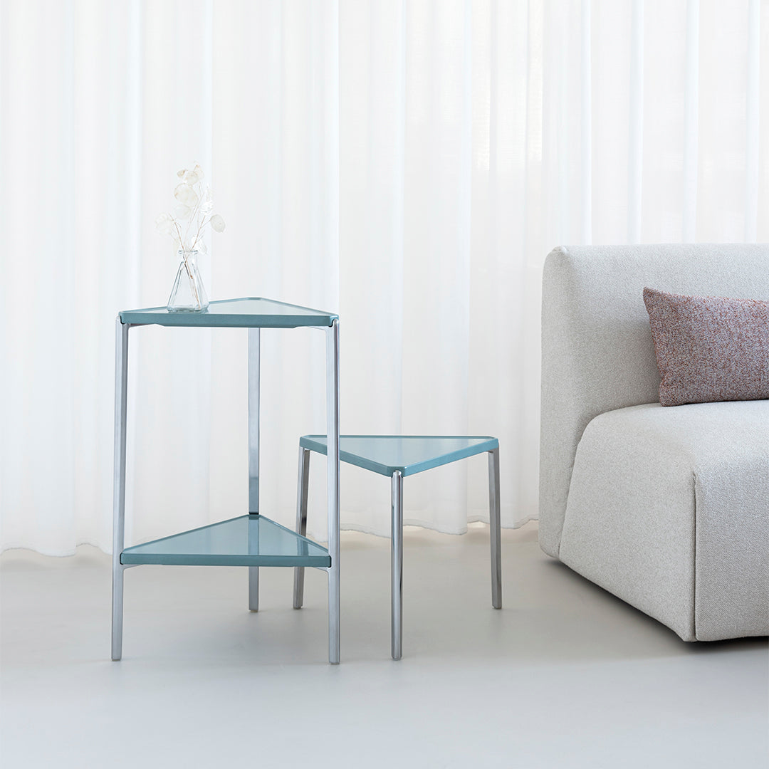 Tambour Low Table - Triangular
