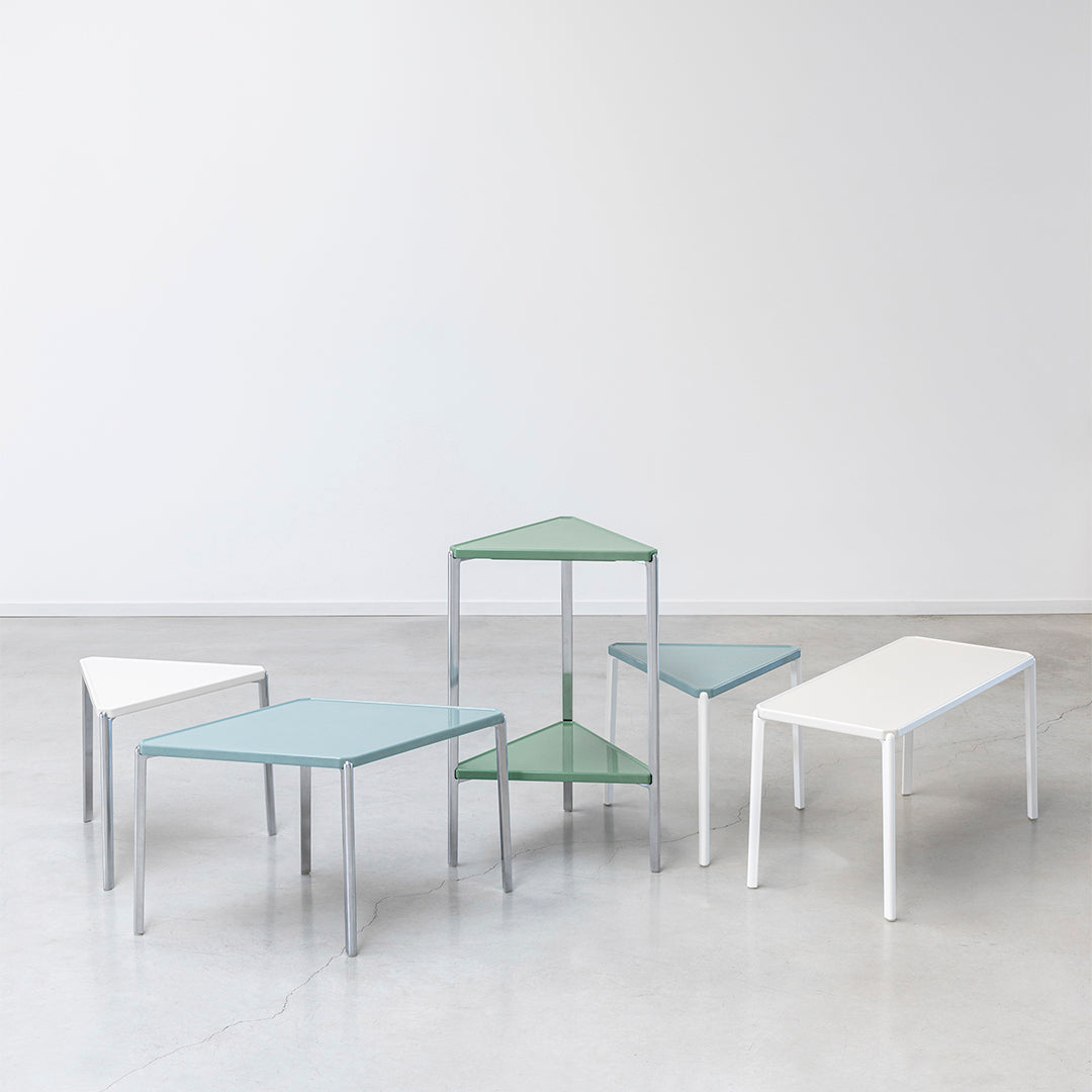 Tambour Low Table - Triangular