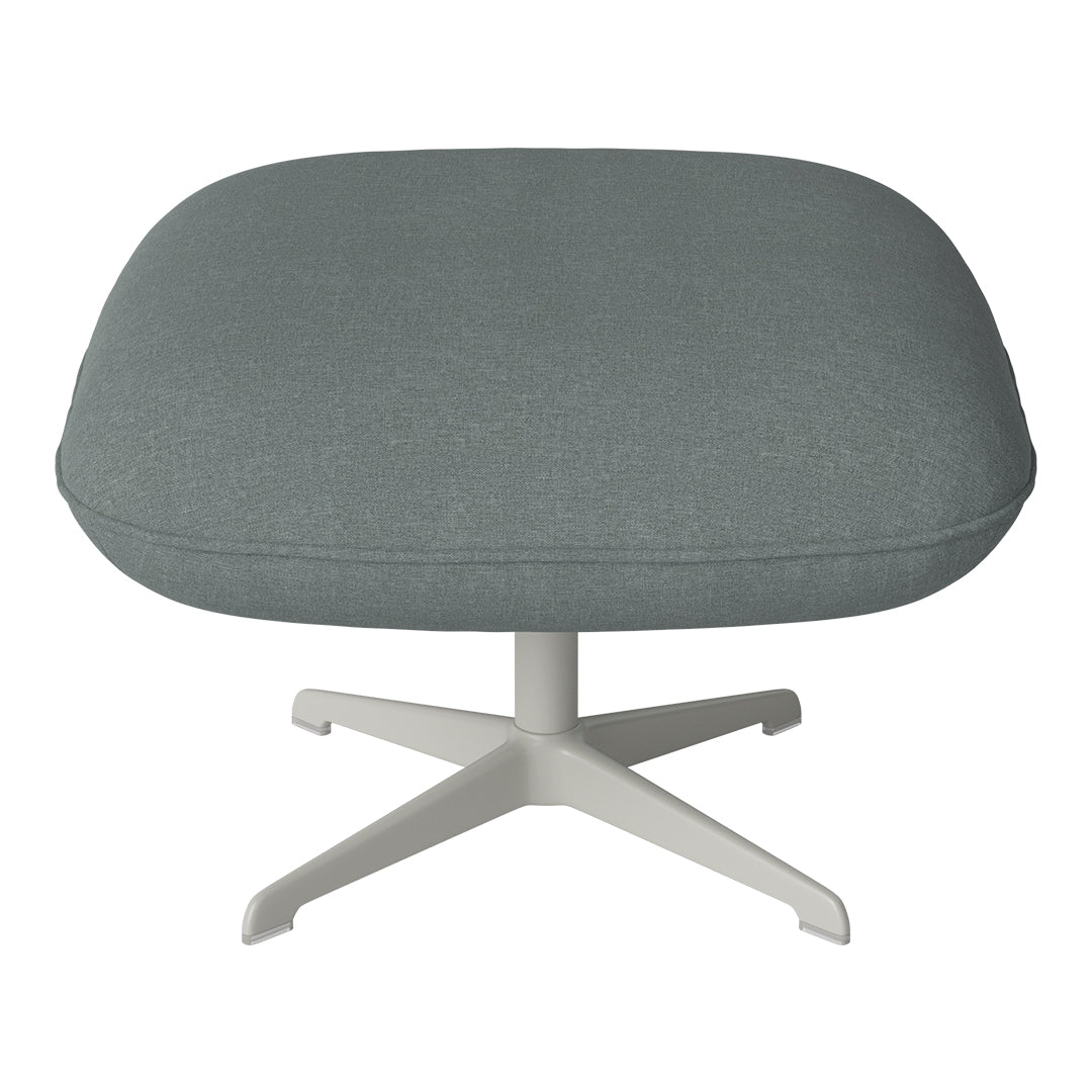 Ripon Footstool - 4-Star Base - Grey Lacquered Steel