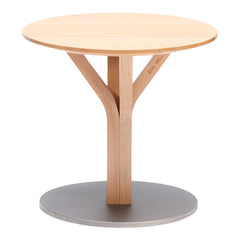 Bloom Central Side Table 275 - Circle - Oak
