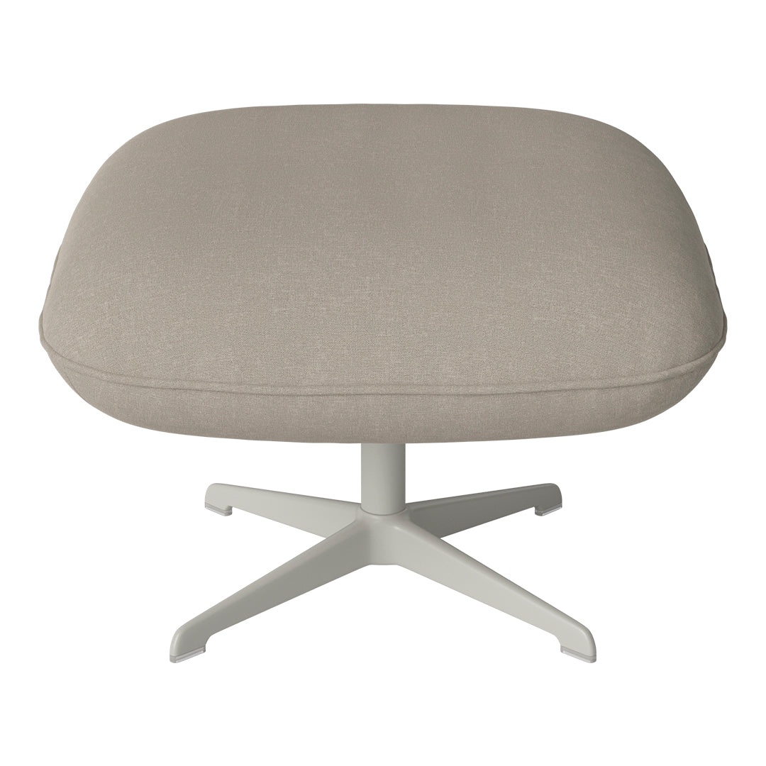 Ripon Footstool - 4-Star Base - Grey Lacquered Steel