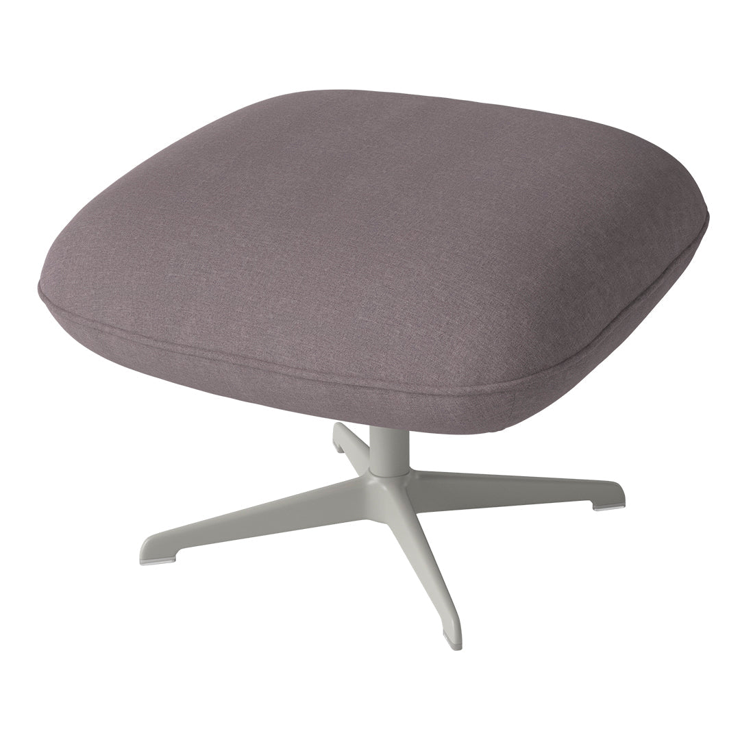 Ripon Footstool - 4-Star Base - Grey Lacquered Steel