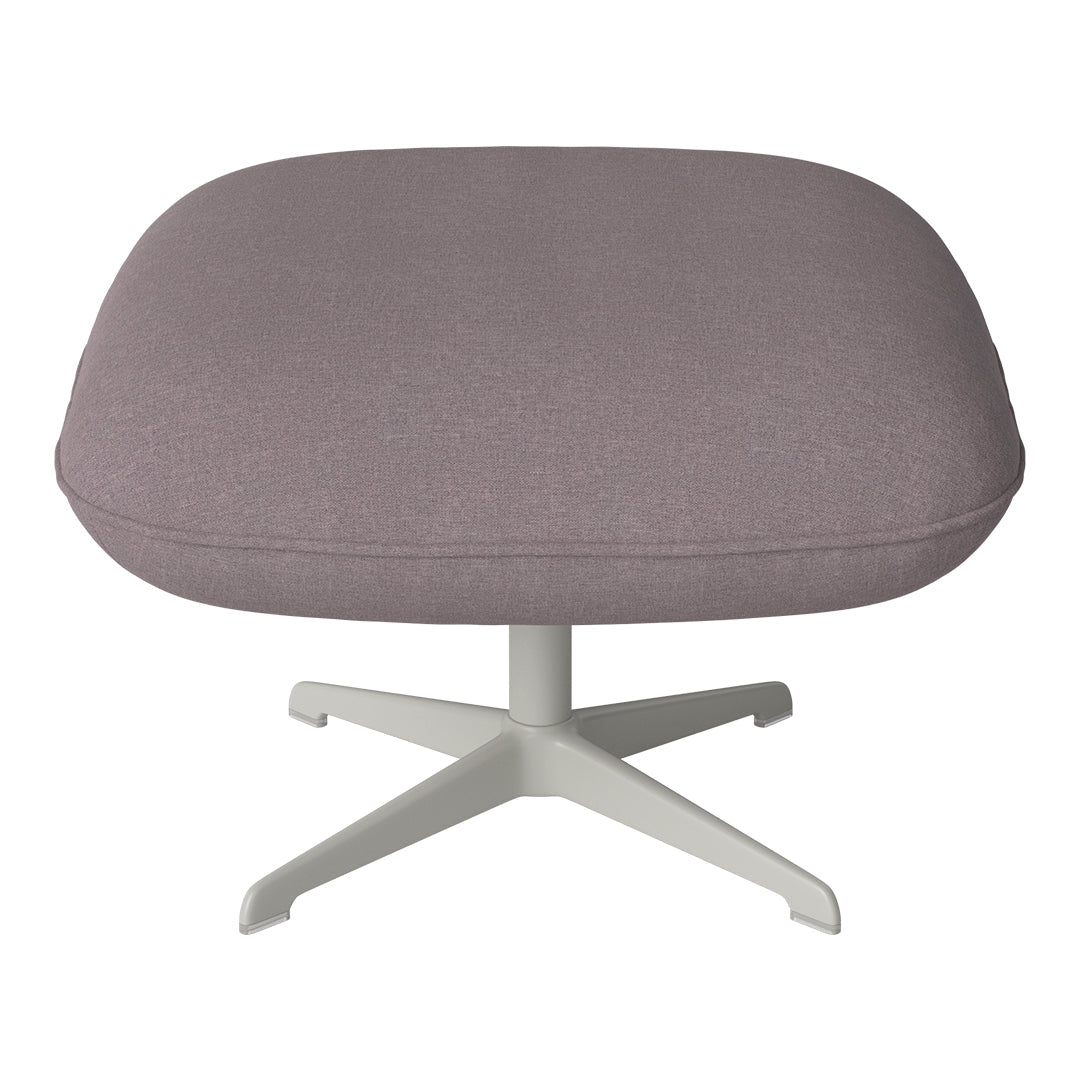 Ripon Footstool - 4-Star Base - Grey Lacquered Steel