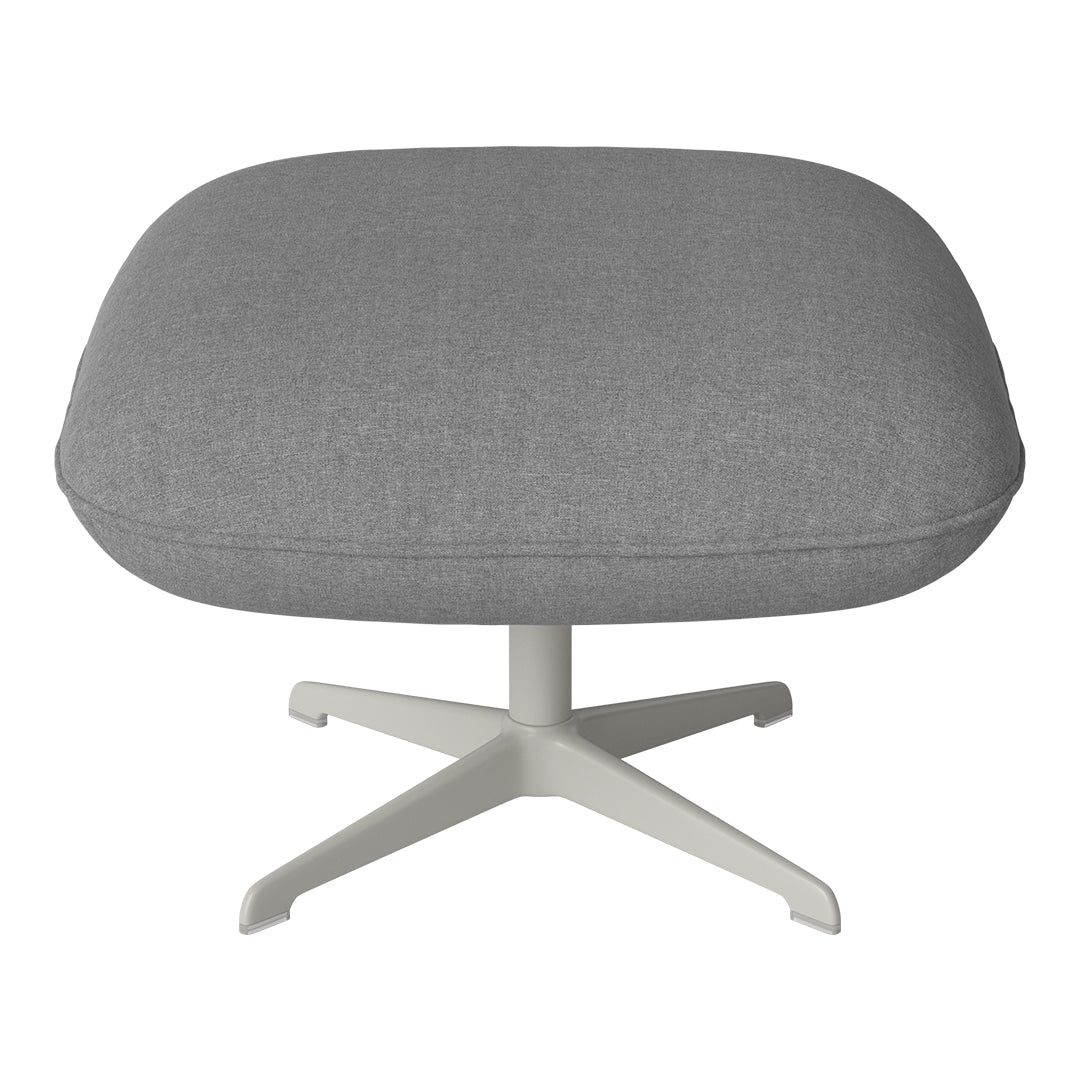Ripon Footstool - 4-Star Base - Grey Lacquered Steel