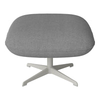 Ripon Footstool - 4-Star Base - Grey Lacquered Steel
