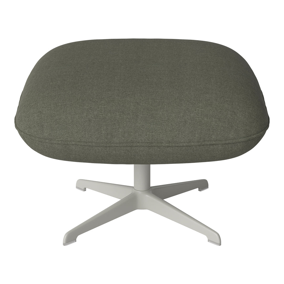 Ripon Footstool - 4-Star Base - Grey Lacquered Steel