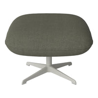 Ripon Footstool - 4-Star Base - Grey Lacquered Steel