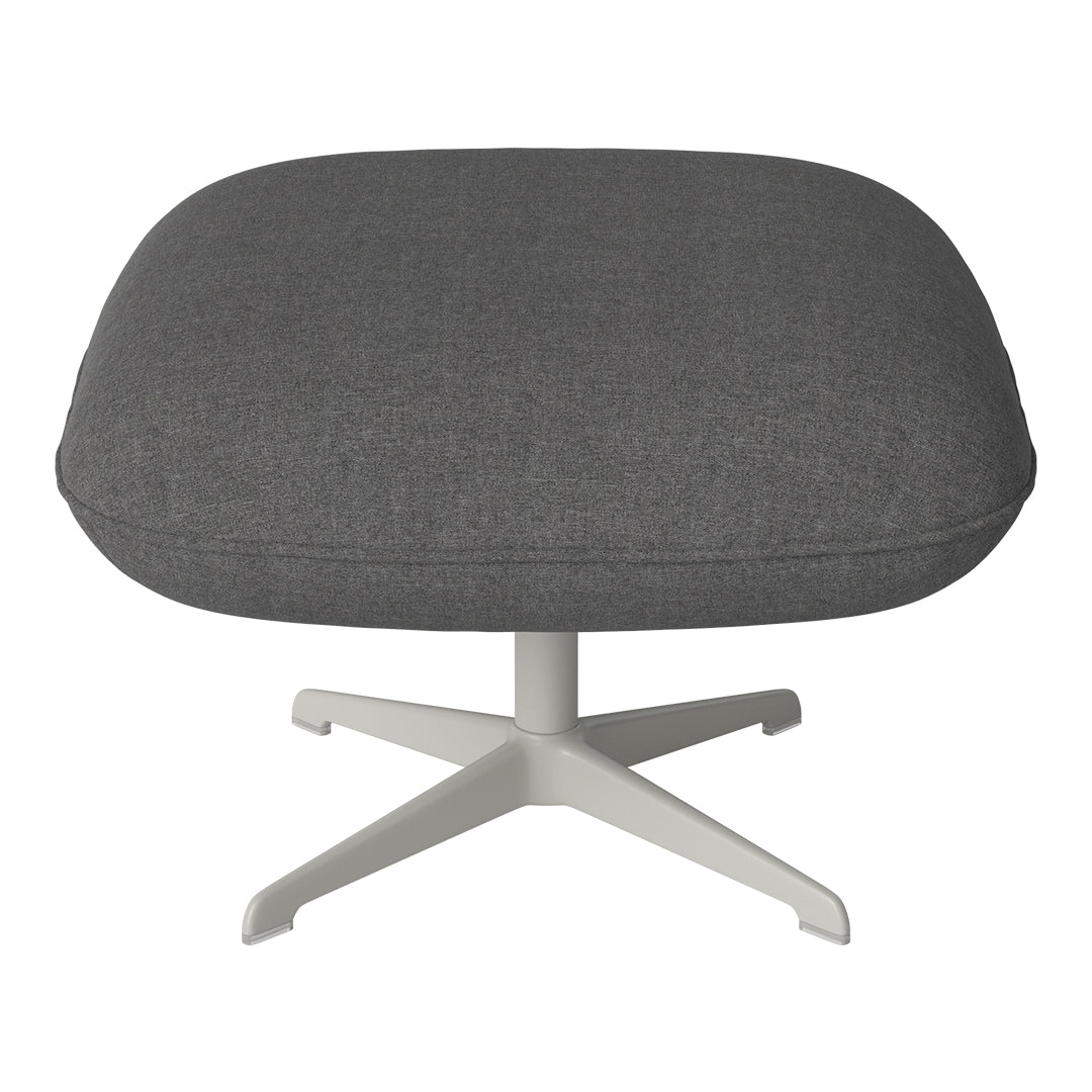 Ripon Footstool - 4-Star Base - Grey Lacquered Steel