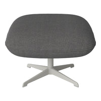 Ripon Footstool - 4-Star Base - Grey Lacquered Steel