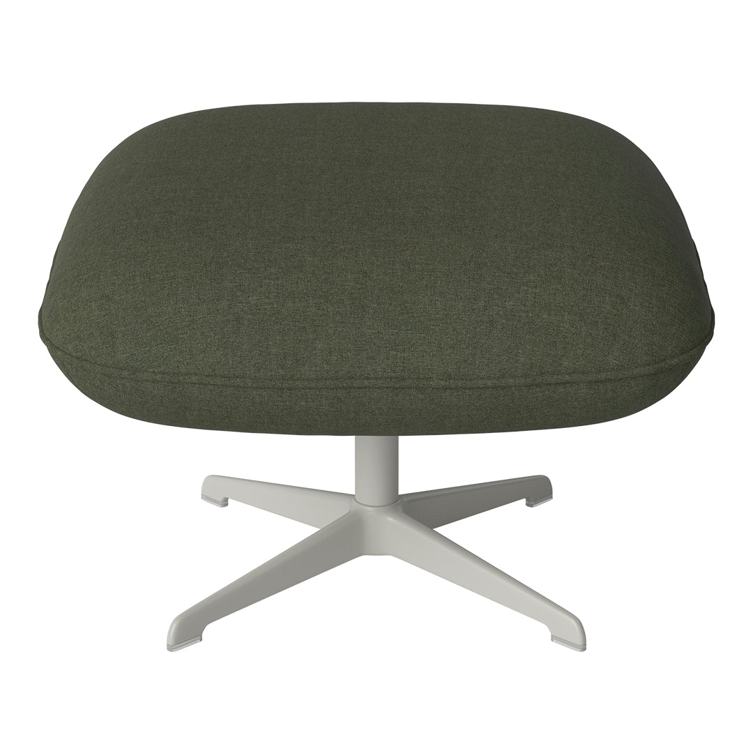 Ripon Footstool - 4-Star Base - Grey Lacquered Steel