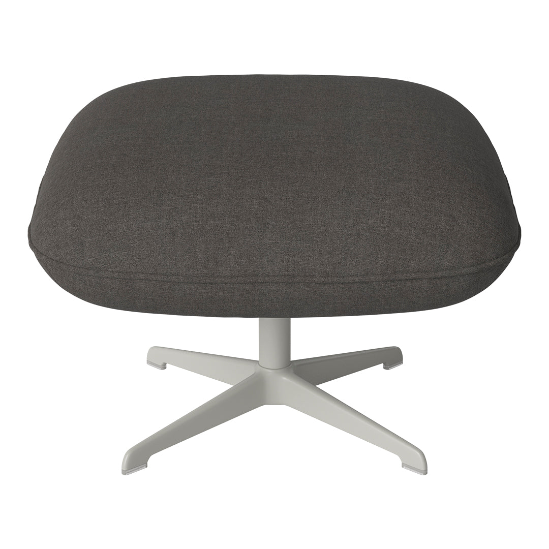 Ripon Footstool - 4-Star Base - Grey Lacquered Steel