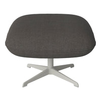 Ripon Footstool - 4-Star Base - Grey Lacquered Steel
