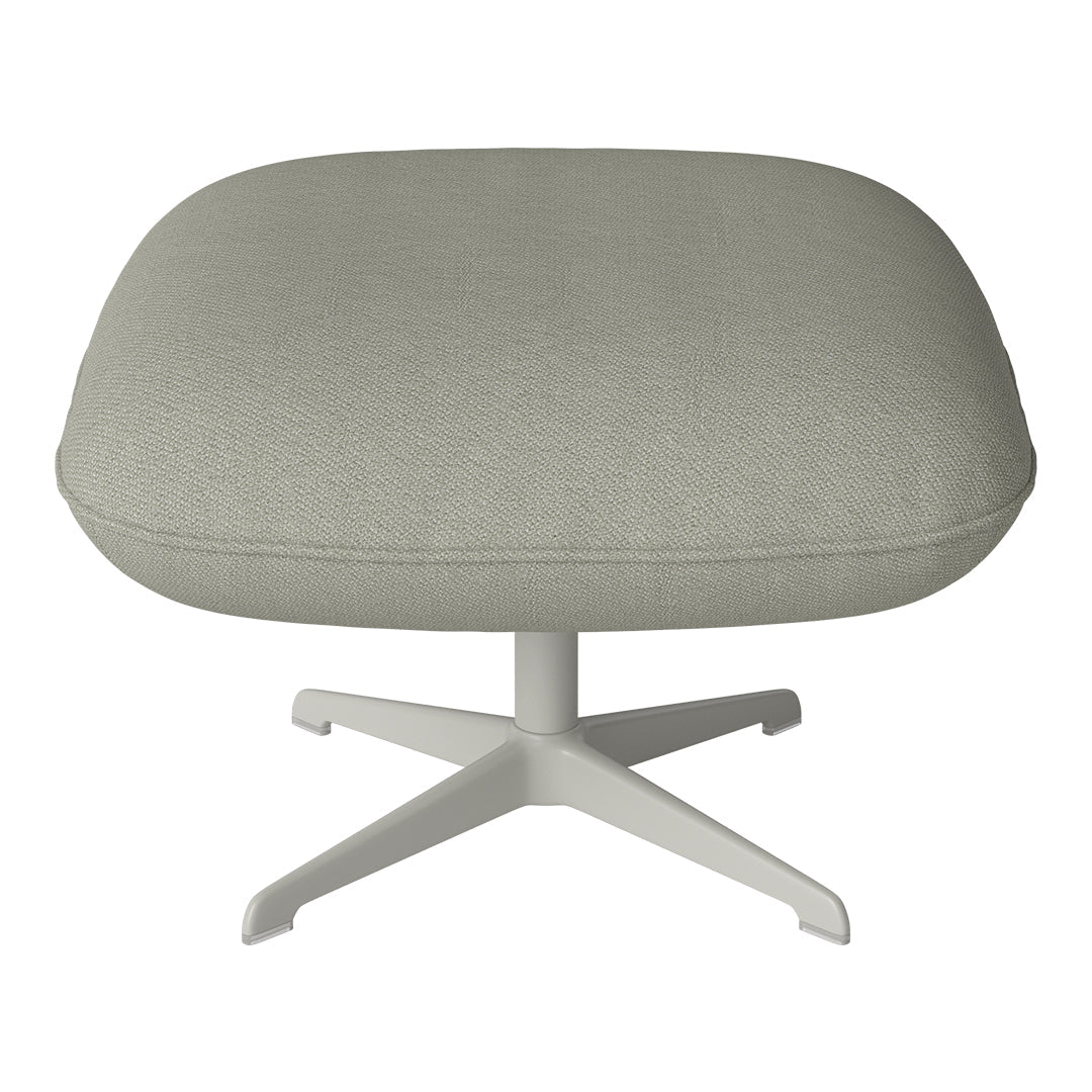 Ripon Footstool - 4-Star Base - Grey Lacquered Steel