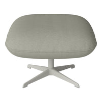 Ripon Footstool - 4-Star Base - Grey Lacquered Steel