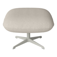 Ripon Footstool - 4-Star Base - Grey Lacquered Steel