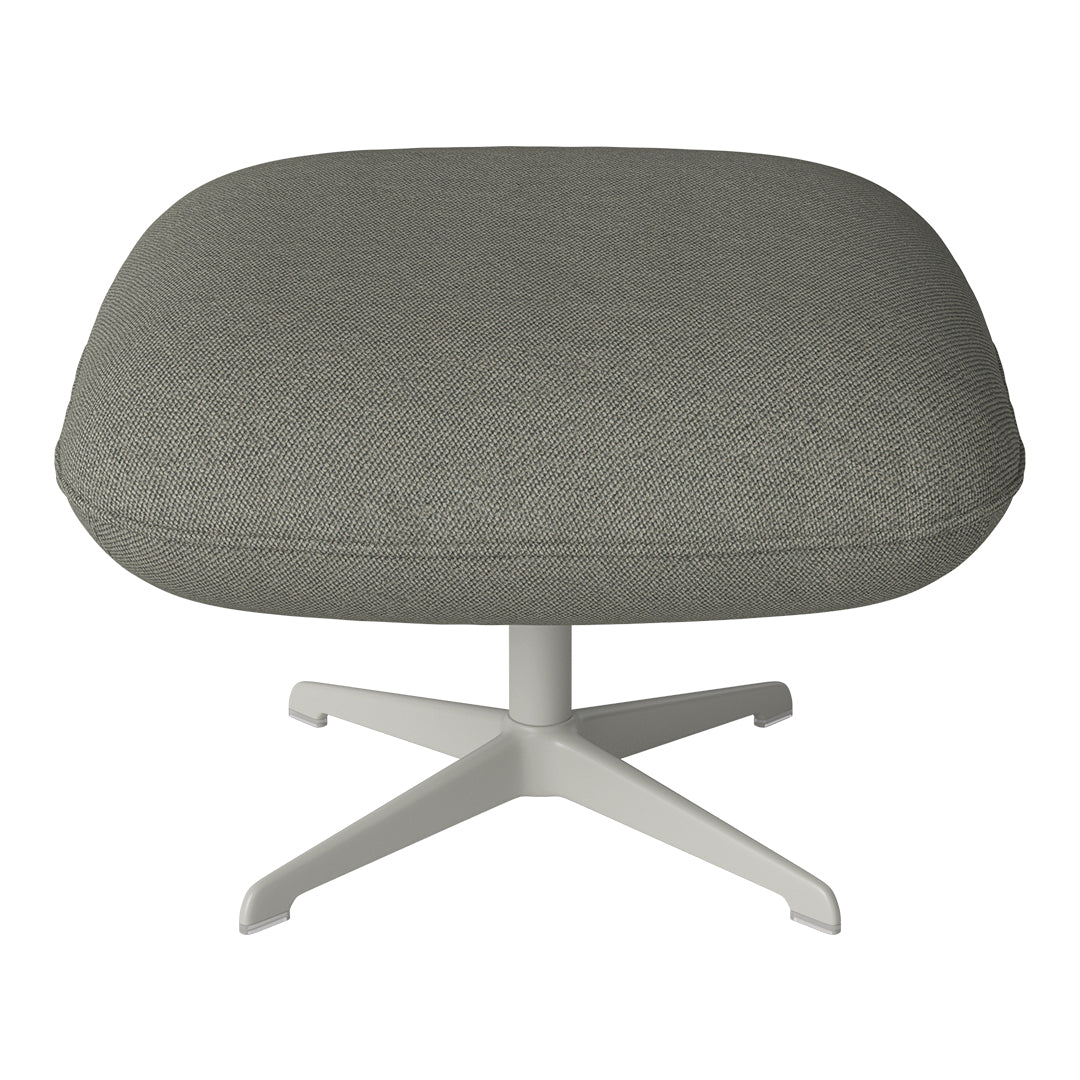Ripon Footstool - 4-Star Base - Grey Lacquered Steel