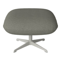 Ripon Footstool - 4-Star Base - Grey Lacquered Steel