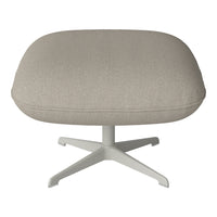 Ripon Footstool - 4-Star Base - Grey Lacquered Steel