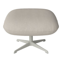 Ripon Footstool - 4-Star Base - Grey Lacquered Steel