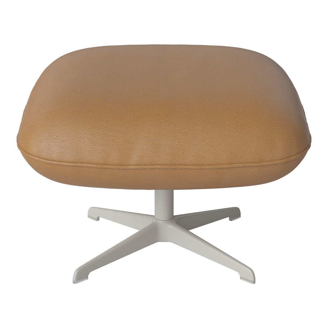 Ripon Footstool - 4-Star Base - Grey Lacquered Steel