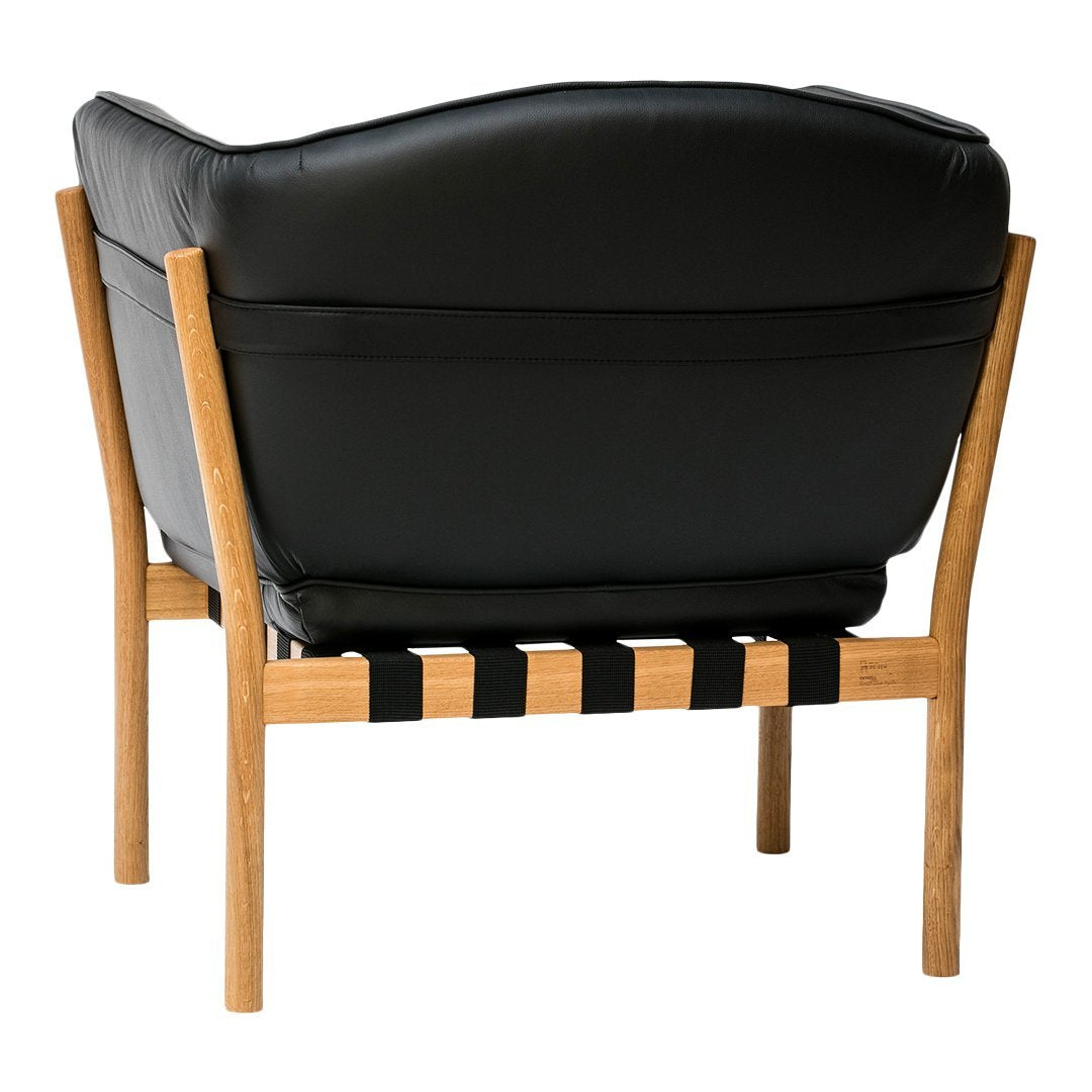Dowel Lounge Armchair - Oak Frame