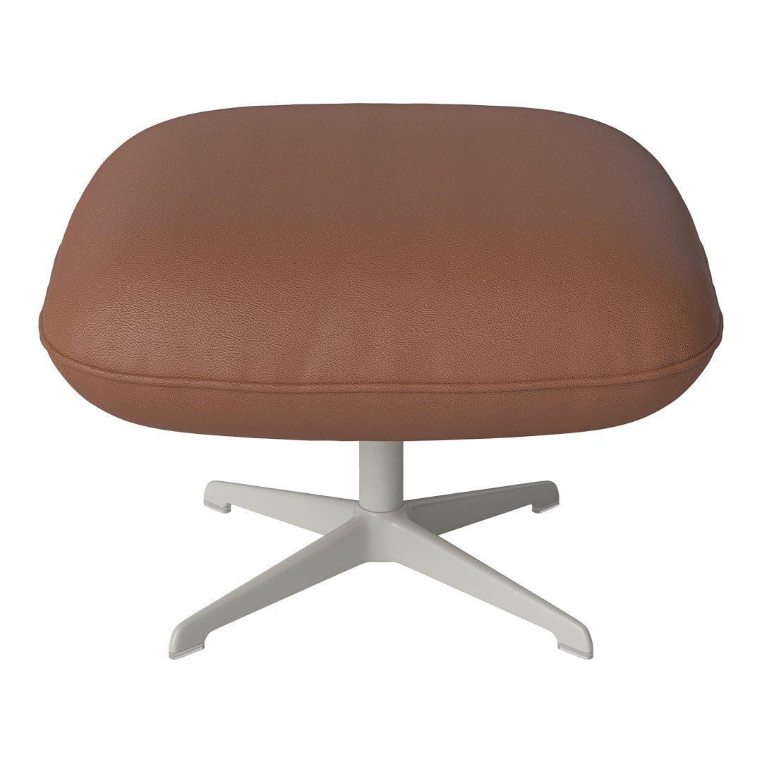 Ripon Footstool - 4-Star Base - Grey Lacquered Steel