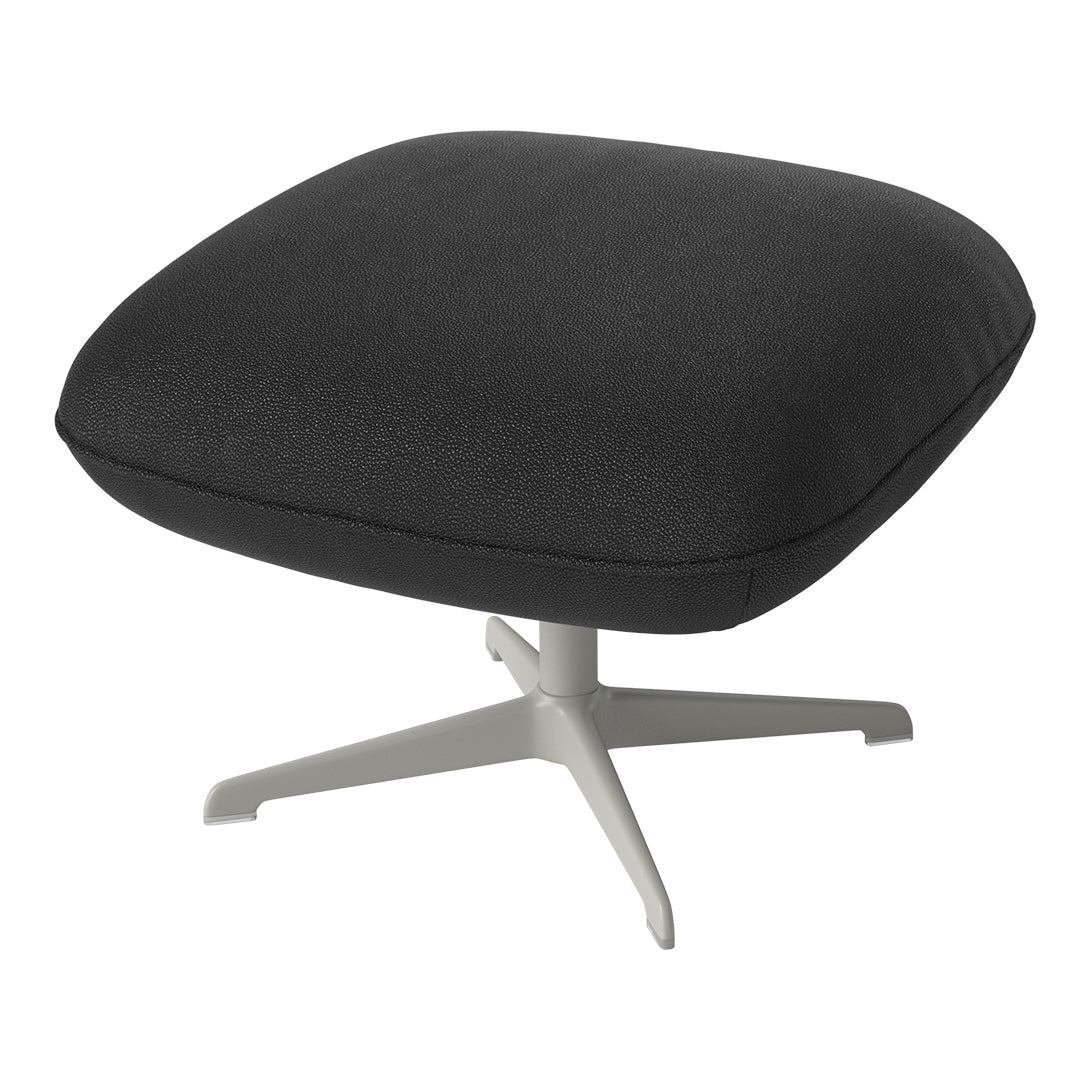 Ripon Footstool - 4-Star Base - Grey Lacquered Steel