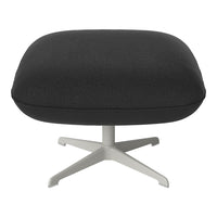 Ripon Footstool - 4-Star Base - Grey Lacquered Steel