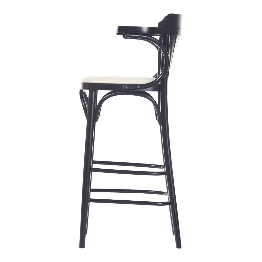 Barstool 135 - Seat Upholstered - Beech Pigment Frame